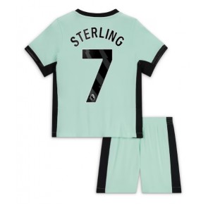 Chelsea Raheem Sterling #7 Rezervni Dres za Dječji 2023-24 Kratak Rukavima (+ kratke hlače)